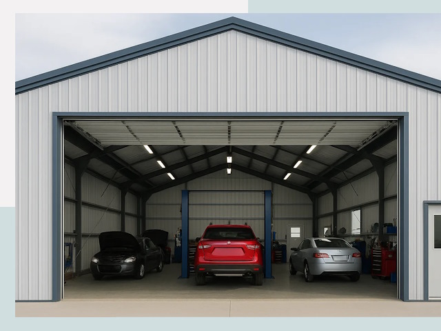 Ангары из сэндвич панелей от 621 руб. в Зеленодольск