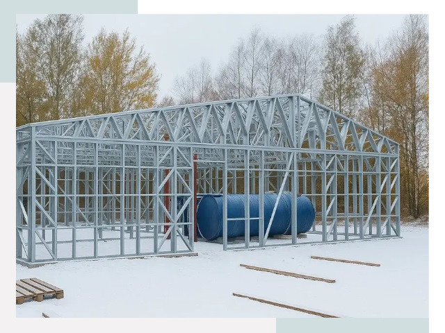 Металлические ангары в Зеленодольске