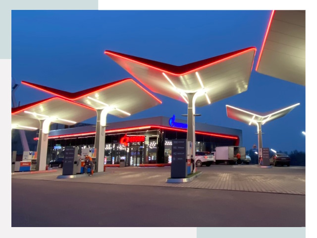 Навесы для АЗС в Зеленодольске