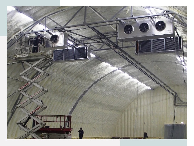 Оснащение ангаров в Зеленодольске