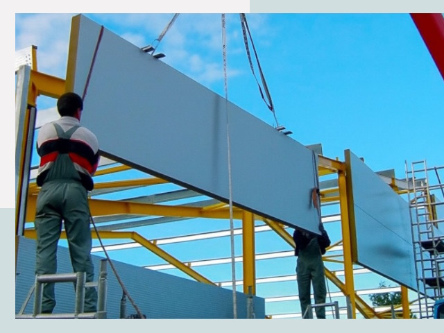 Монтаж сэндвич-панелей в Зеленодольске от 621 руб.